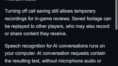 Official privacy notice describes local clips and temporary boss-review recording